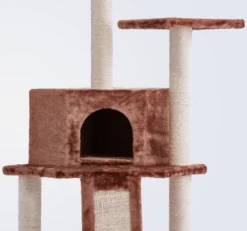 Frisco 52-in Faux Fur Cat Tree & Condo -FRISCO Sales 101799 PT3. SY630 V1584452359