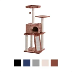 Frisco 52-in Faux Fur Cat Tree & Condo -FRISCO Sales 101799 PT5. SY630 V1584453090
