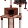 Frisco 48-in Faux Fur Cat Tree & Condo -FRISCO Sales 101801 MAIN. SY630 V1584451151