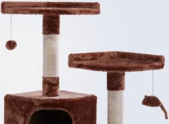 Frisco 48-in Faux Fur Cat Tree & Condo -FRISCO Sales 101801 PT2. SY630 V1584452097