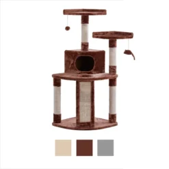 Frisco 48-in Faux Fur Cat Tree & Condo -FRISCO Sales 101801 PT5. SY630 V1584453161