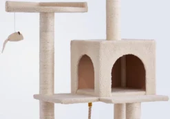 Frisco 57-in Faux Fur Cat Tree & Condo -FRISCO Sales 101805 PT3. SY630 V1477315566