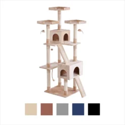 Frisco 72-in Faux Fur Cat Tree & Condo -FRISCO Sales 101811 PT5. SY630 V1584453068