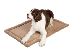 Frisco Micro Terry Dog Crate Mat, Taupe