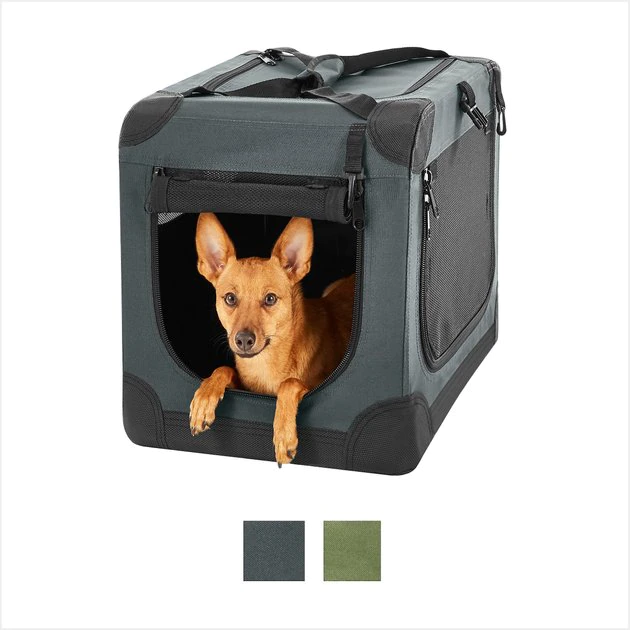 Frisco Indoor & Outdoor 3-Door Collapsible Soft-Sided Dog & Small Pet Crate 4 Frisco Indoor & Outdoor 3-Door Collapsible Soft-Sided Dog & Small Pet Crate - Image 2