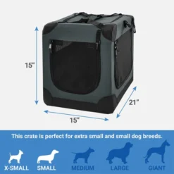 Frisco Indoor & Outdoor 3-Door Collapsible Soft-Sided Dog & Small Pet Crate 12 Frisco Indoor & Outdoor 3-Door Collapsible Soft-Sided Dog & Small Pet Crate -FRISCO Sales 105032 PT2. SY630 V1569017840