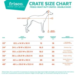 Frisco Heavy Duty Fold & Carry Double Door Collapsible Wire Dog Crate -FRISCO Sales 109790 PT2. SY630 V1596031883