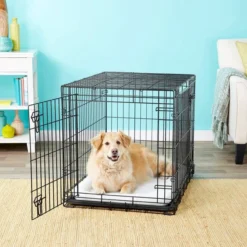 Frisco Heavy Duty Fold & Carry Double Door Collapsible Wire Dog Crate -FRISCO Sales 109790 PT6. SY630 V1550177062