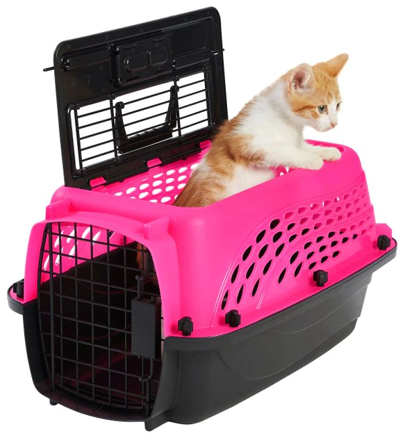 Frisco Two Door Top Load Plastic Dog & Cat Kennel 3 Frisco Two Door Top Load Plastic Dog & Cat Kennel