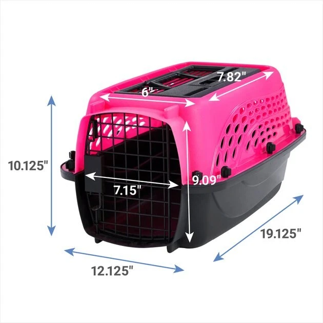 Frisco Two Door Top Load Plastic Dog & Cat Kennel 4 Frisco Two Door Top Load Plastic Dog & Cat Kennel - Image 2