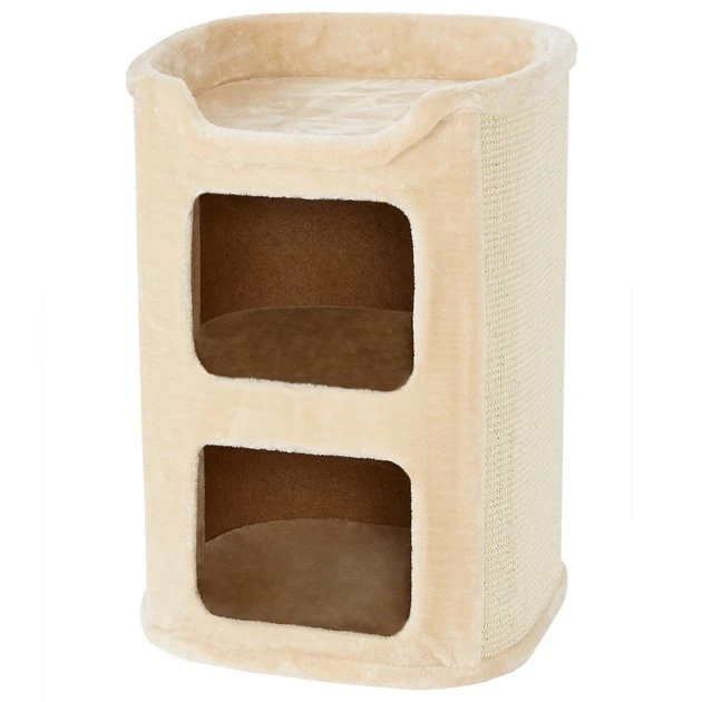 Frisco 24-in 2-Story Faux Fur Cat Condo 8 Frisco 24-in 2-Story Faux Fur Cat Condo - Image 6