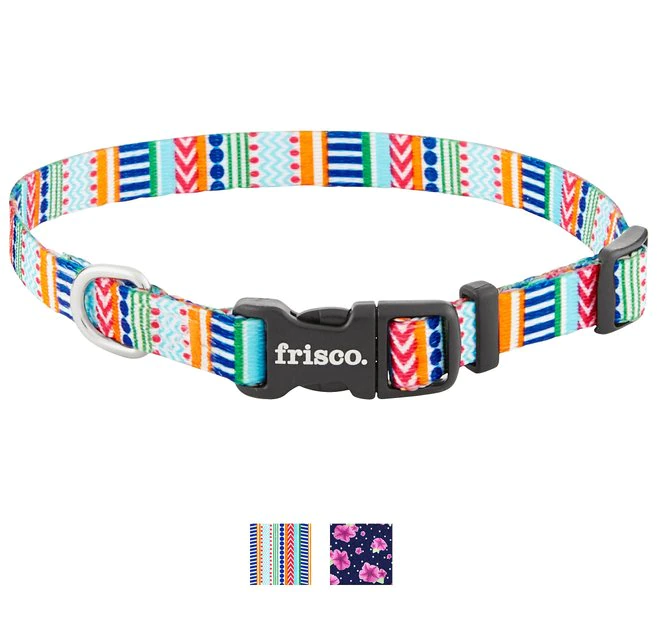 Frisco Patterned Polyester Dog Collar 3 Frisco Patterned Polyester Dog Collar