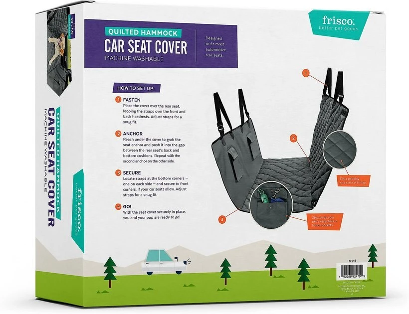 Frisco Quilted Water Resistant Hammock Car Seat Cover 11 Frisco Quilted Water Resistant Hammock Car Seat Cover - Image 9