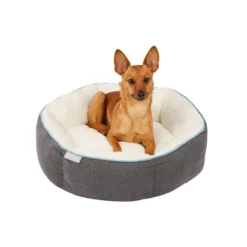 Frisco Sherpa Hexagon Bolster Cat & Dog Bed -FRISCO Sales 144813 PT4. SY630 V1578442740