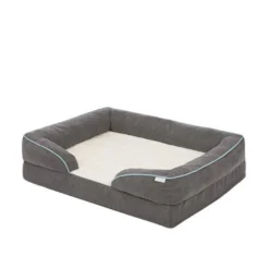 Frisco Plush Orthopedic Front Bolster Cat & Dog Bed w/Removable Cover -FRISCO Sales 144861 PT2. SY630 V1650092512
