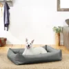 Frisco Rectangular Bolster Dog Bed w/Removable Cover, Dark Gray -FRISCO Sales 144865 MAIN. SY630 V1566404860