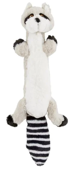 Frisco Skinny Plush Squeaking Raccoon Dog Toy