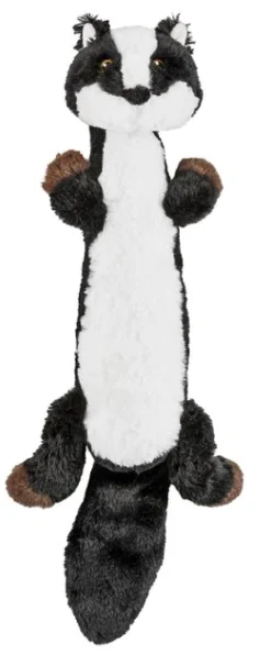 Frisco Skinny Plush Squeaking Skunk Dog Toy