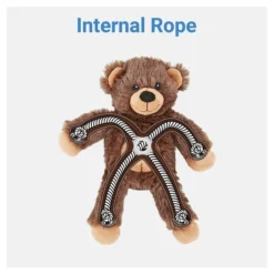 Frisco Plush with Inside Rope Squeaking Bear Dog Toy -FRISCO Sales 147061 PT2. SY630 V1542751620