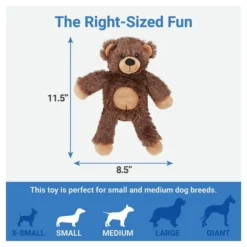 Frisco Plush with Inside Rope Squeaking Bear Dog Toy -FRISCO Sales 147061 PT3. SY630 V1542751615