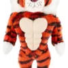 Frisco Muscle Plush Squeaking Tiger Dog Toy