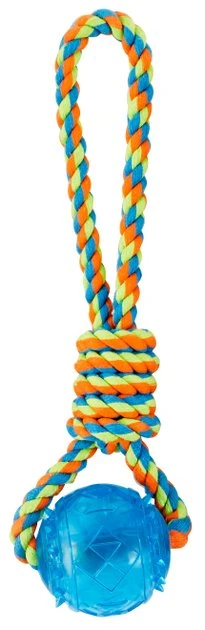 Frisco Rope with Squeaking Ball Dog Toy