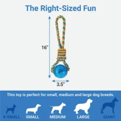 Frisco Rope with Squeaking Ball Dog Toy 7 Frisco Rope with Squeaking Ball Dog Toy -FRISCO Sales 147098 PT3. SY630 V1539366432