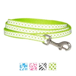 Frisco Patterned Nylon Reflective Dog Leash