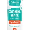 Frisco Hypoallergenic Waterless Grooming Wipes with Aloe for Dogs & Cats, Unscented, 50 count