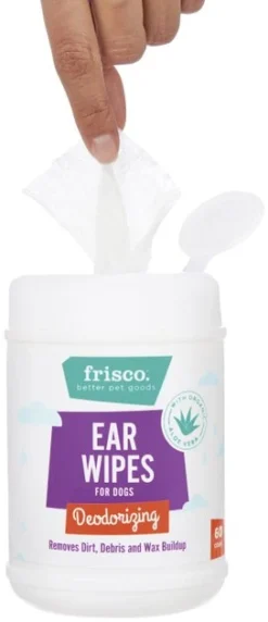 Frisco Deodorizing Ear Wipes with Aloe for Dogs & Puppies -FRISCO Sales 152583 PT3. SY630 V1551302809