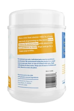 Frisco Moisturizing Tear Stain Wipes with Aloe for Dogs & Cats -FRISCO Sales 152585 PT2. SY630 V1551302980