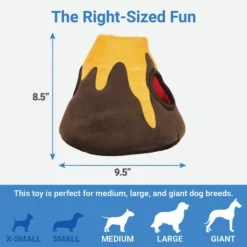 Frisco Hide & Seek Plush Volcano Puzzle Dog Toy -FRISCO Sales 152810 PT1. SY630 V1592551253