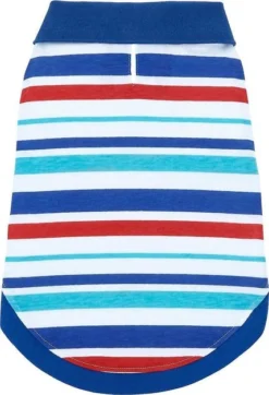Frisco Striped Dog & Cat Polo Shirt, Red & Blue 12 Frisco Striped Dog & Cat Polo Shirt, Red & Blue -FRISCO Sales 153589 PT3. SY630 V1624902452