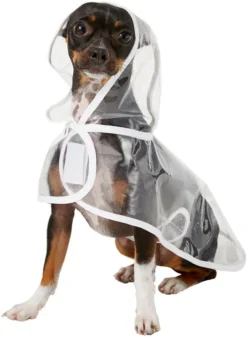 Frisco Clear Vinyl Dog Raincoat