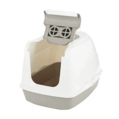 Frisco Flip Top Hooded Cat Litter Box, Gray, Large, 22-in -FRISCO Sales 155654 PT2. SY630 V1552409838