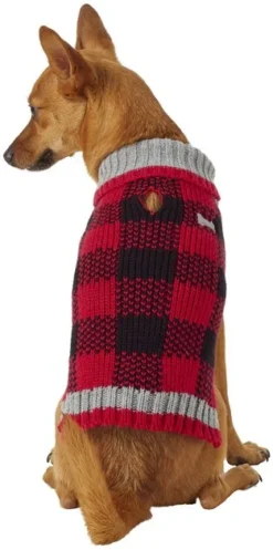 Frisco Buffalo Plaid Dog & Cat Sweater