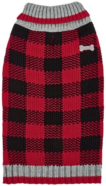 Frisco Buffalo Plaid Dog & Cat Sweater 5 Frisco Buffalo Plaid Dog & Cat Sweater - Image 3