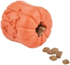 Frisco Halloween Pumpkin Rubber Treat Dispenser Dog Toy -FRISCO Sales 164763 PT3. SY630 V1563808940