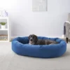 Frisco Velvet Round Bolster Dog Bed w/Removable Cover -FRISCO Sales 165319 Main. SY630 V1568211780