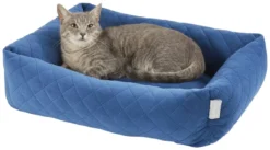 Frisco Velvet Rectangular Bolster Cat & Dog Bed -FRISCO Sales 165322 PT4. SY630 V1578443067