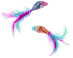 Frisco Sparkle Fish Cat Toy with Catnip, 2-Pack