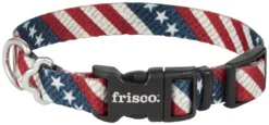 Frisco American Flag Polyester Dog Collar