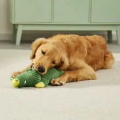 Frisco Corduroy Plush Squeaking Alligator Dog Toy -FRISCO Sales 174705 PT2. SY630 V1573492714