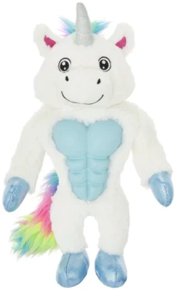 Frisco Muscle Plush Squeaking Unicorn Dog Toy