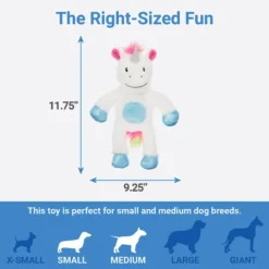 Frisco Plush with Inside Rope Squeaking Unicorn Dog Toy -FRISCO Sales 174727 PT1. SY630 V1574719142