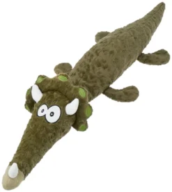 Frisco Wagazoo Plush Squeaking Triceratops Dog Toy