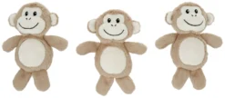 Frisco Hide & Seek Monkey Dog Toy Refills, 3-pack
