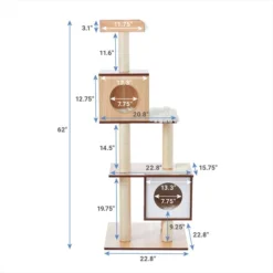 Frisco 62-in Modern Cat Tree & Condo -FRISCO Sales 177901 PT1. SY630 V1584451759