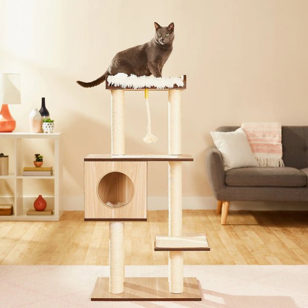 Frisco 47.5-in Modern Cat Tree & Condo 3 Frisco 47.5-in Modern Cat Tree & Condo