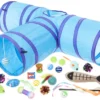 Frisco Plush, Teaser, Ball & Tri-Tunnel Variety Pack Cat Toy with Catnip, 20 count -FRISCO Sales 178161 Main. SY630 V1573680524